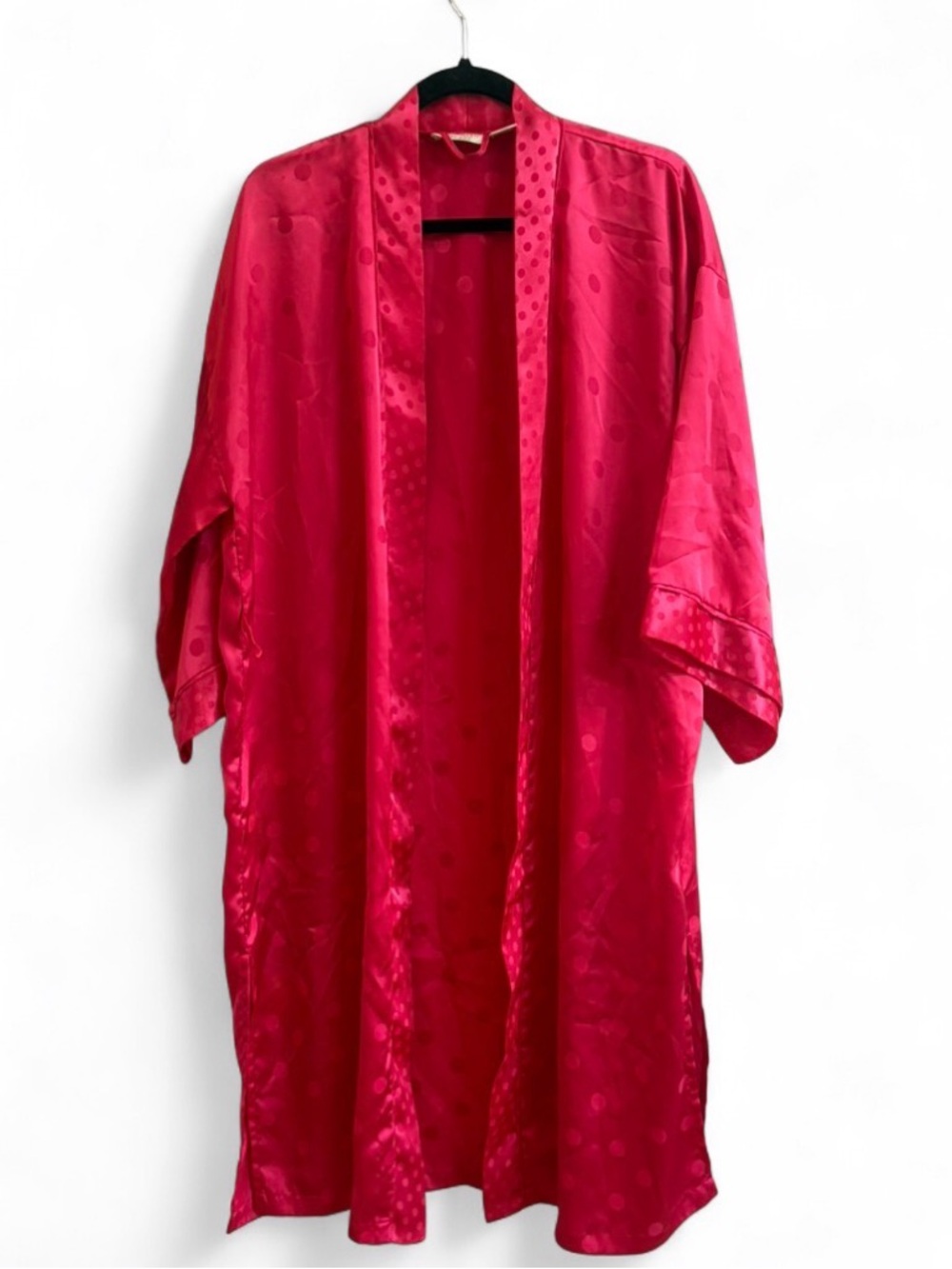 Victoria’s Secret Vintage Pink Polka Dot Loungewear Robe Intimates Nightie